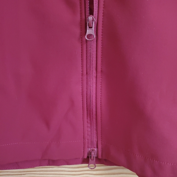 Women's Rain Coat Wine Red sz M/L - Picture 5 of 8